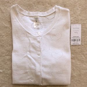 Carter’s Heart Pointelle Cardigan